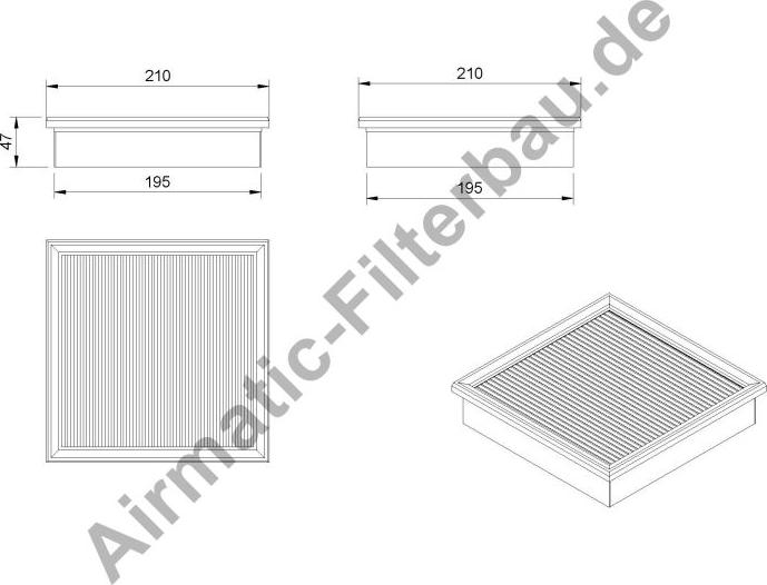 Airmatic IF0801 - Filter, interior air carparts-centre.com