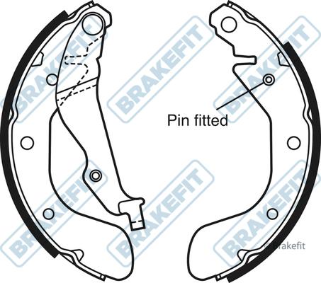 APEC BSH1048 - Brake Shoe Set carparts-centre.com