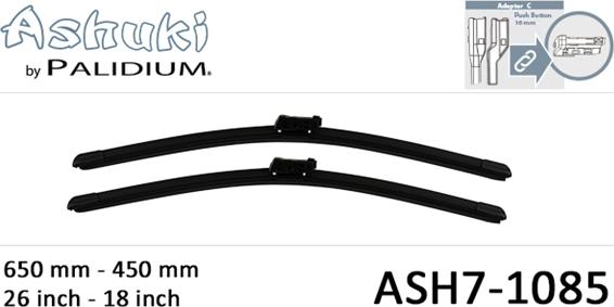 Ashuki ASH7-1085 - Wiper Blade carparts-centre.com