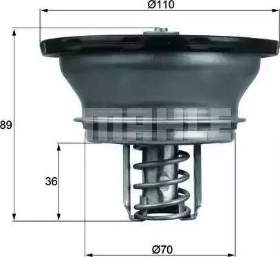 BEHR THD 3 82 - Coolant thermostat / housing carparts-centre.com