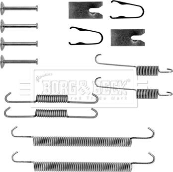 Borg & Beck BBK6252 - Accessory Kit, brake shoes carparts-centre.com