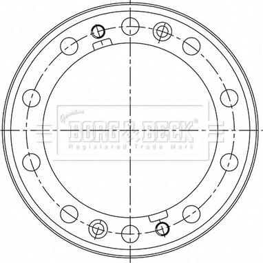 Borg & Beck BBR32582 - Brake Drum carparts-centre.com