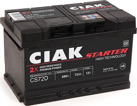 CIAKStarter CS72D - Starter Battery carparts-centre.com