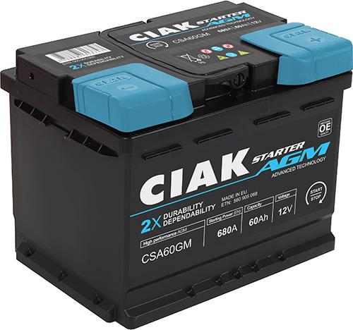 CIAKStarter CSA60GM - Starter Battery carparts-centre.com