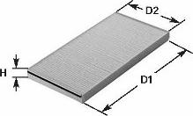 Clean Filters NC2160 - Filter, interior air carparts-centre.com