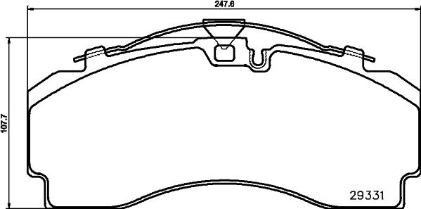 DON CVP136K - Brake Pad Set, disc brake carparts-centre.com