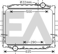 EACLIMA 31R47015 - Radiator, engine cooling carparts-centre.com
