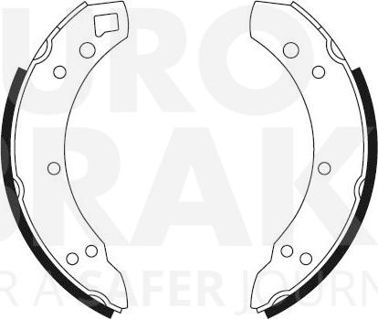 Eurobrake 58492799037 - Brake Shoe Set carparts-centre.com