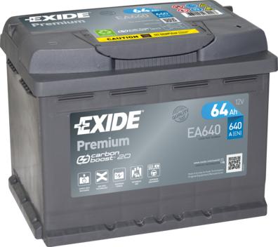 Exide EA640 - Starter Battery carparts-centre.com