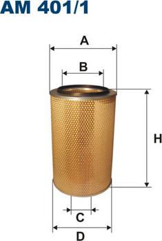 Filtron AM401/1 - Air Filter, engine carparts-centre.com