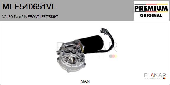 FLAMAR MLF540651VL - Wiper Motor carparts-centre.com