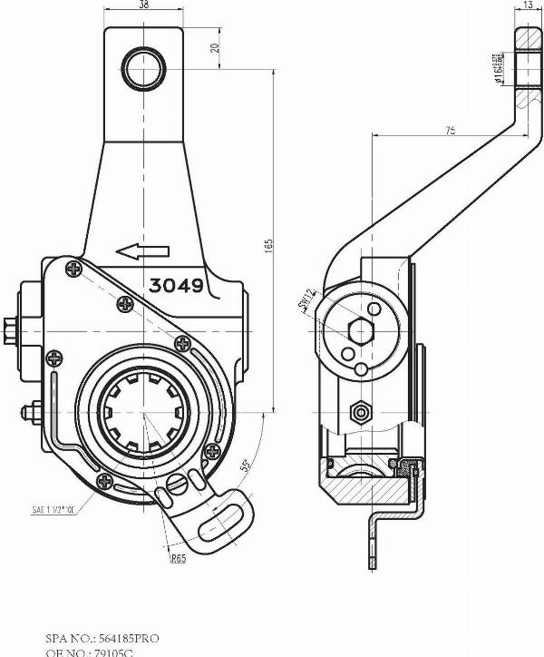 FOMAR Friction FO 4185 PRO - Adjuster, braking system carparts-centre.com