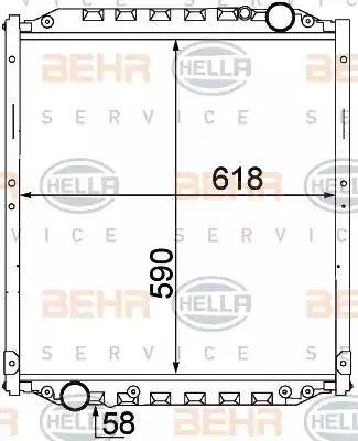 HELLA 8MK 376 774-441 - Radiator, engine cooling carparts-centre.com