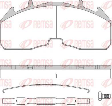 Kawe JCA1842.80 - Brake Pad Set, disc brake carparts-centre.com