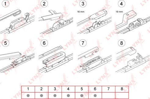 LYNXauto XF450 - Wiper Blade carparts-centre.com