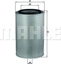 MAHLE LX 273 - Air Filter, engine carparts-centre.com