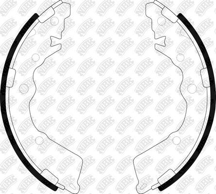 NiBK FN0674 - Brake Shoe Set carparts-centre.com