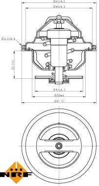 NRF 725101 - Coolant thermostat / housing carparts-centre.com