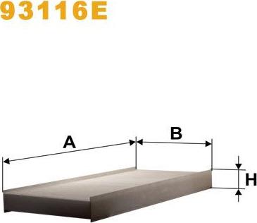 Pemebla WIX93116E - Filter, interior air carparts-centre.com