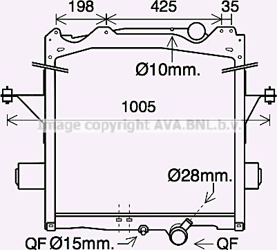 Prasco VL2085 - Radiator, engine cooling carparts-centre.com