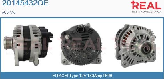 REAL 20145432OE - Alternator carparts-centre.com