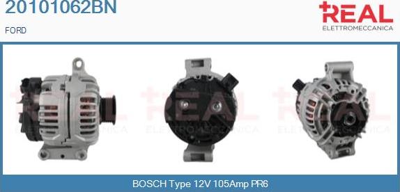 REAL 20101062BN - Alternator carparts-centre.com