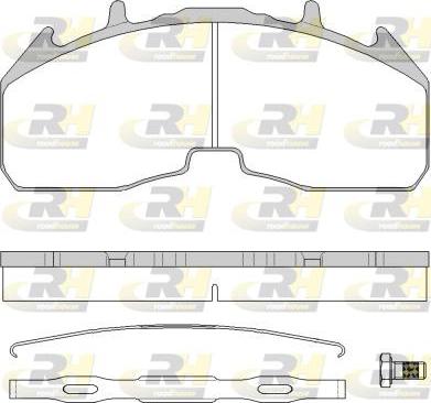 Roadhouse JSX 21842.80 - Brake Pad Set, disc brake carparts-centre.com