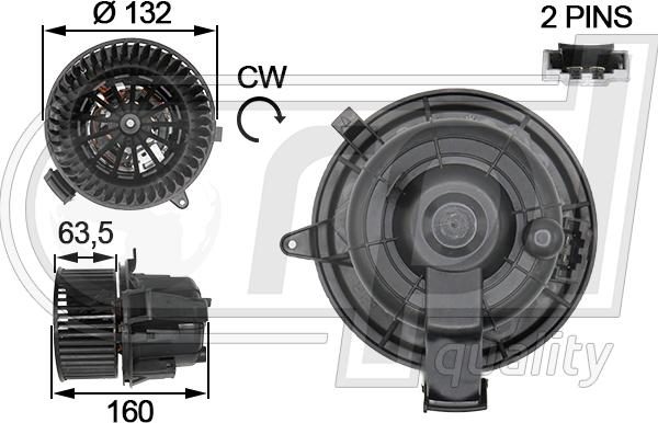 RPL QUALITY APVTCI5054 - Electric Motor, interior blower carparts-centre.com