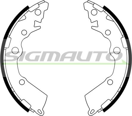 SIGMAUTO SFA805 - Brake Shoe Set carparts-centre.com
