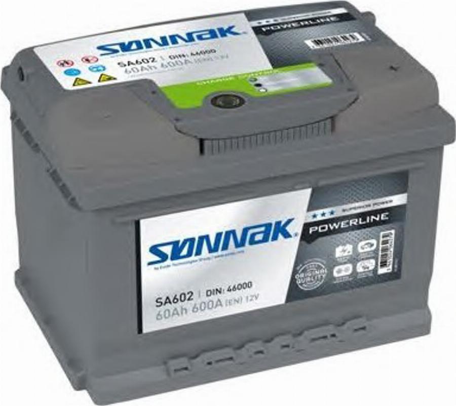 Sonnak SA602 - Starter Battery carparts-centre.com