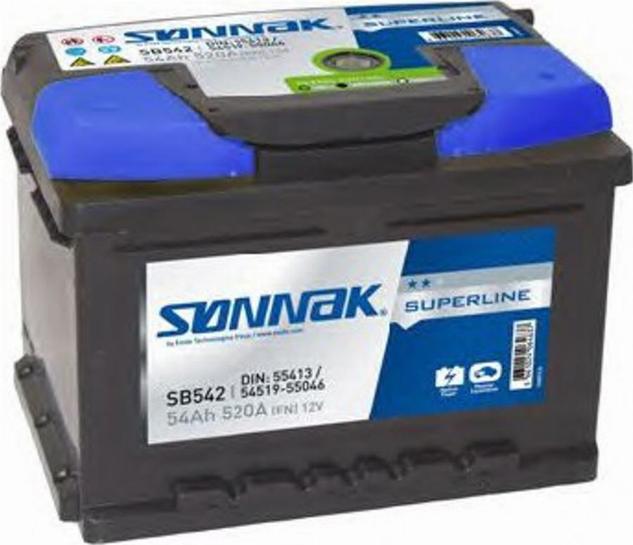 Sonnak SB542 - Starter Battery carparts-centre.com