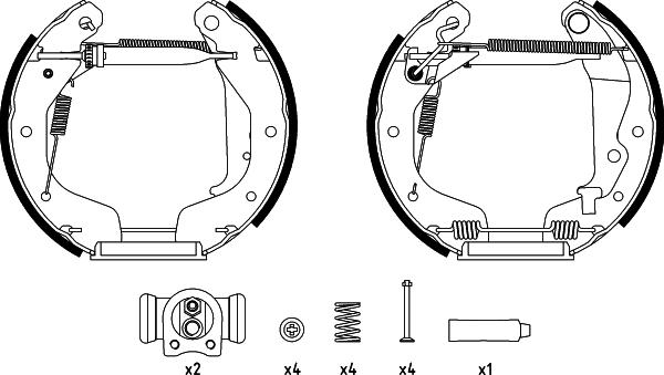 Textar 84062500 - Brake Shoe Set carparts-centre.com