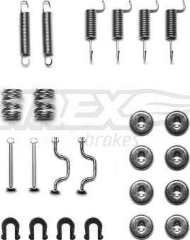 TOMEX brakes TX 42-09 - Accessory Kit, brake shoes carparts-centre.com