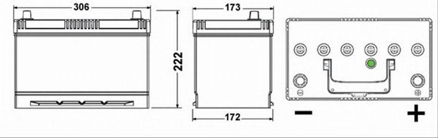 Tudor TB1004 - Starter Battery carparts-centre.com