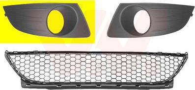 Van Wezel 1516594 - Ventilation Grille, bumper carparts-centre.com