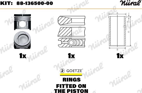 Wilmink Group WG1176247 - Repair Set, piston / sleeve carparts-centre.com