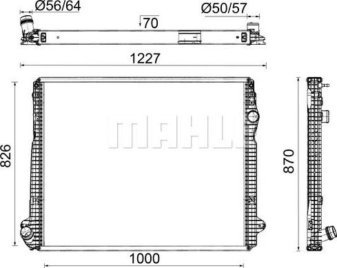 Wilmink Group WG2183332 - Radiator, engine cooling carparts-centre.com