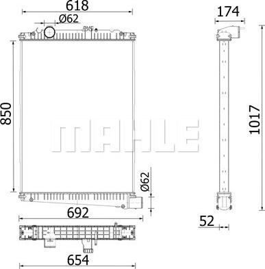 Wilmink Group WG2224713 - Radiator, engine cooling carparts-centre.com
