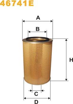 WIX Filters 46741E - Air Filter, engine carparts-centre.com